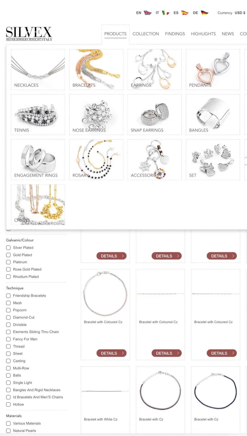 Silvex Sterling Silver Bracelet - New in Box! Made in Italy image indicator(4)