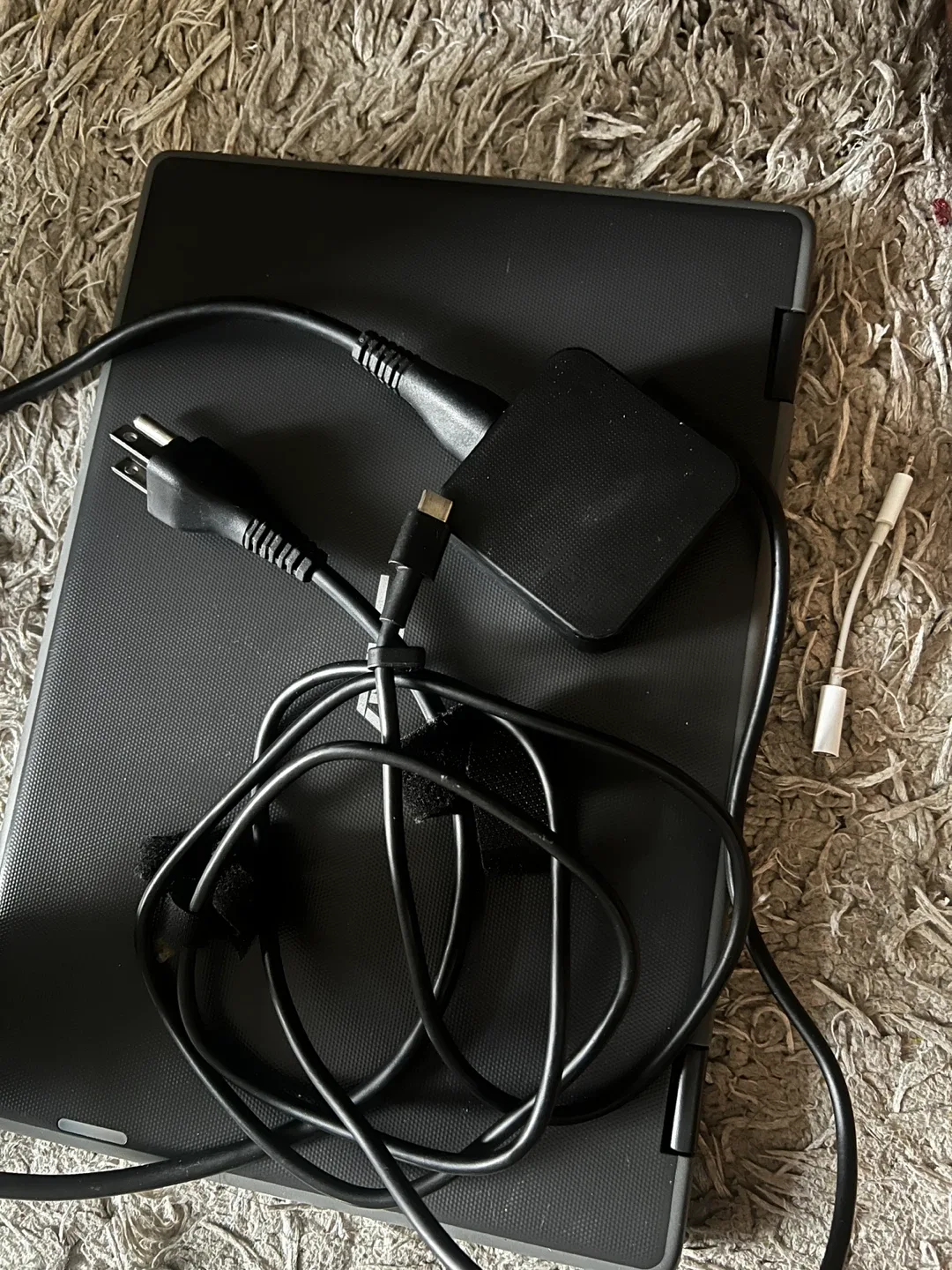 Black Tablet with Charger