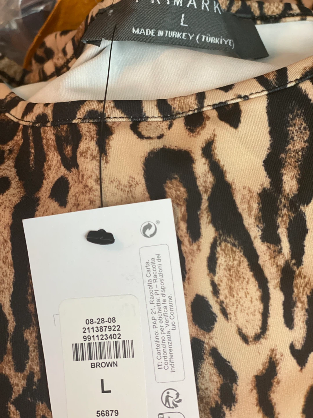Primark Leopard Print Dress - Size L - photo 2