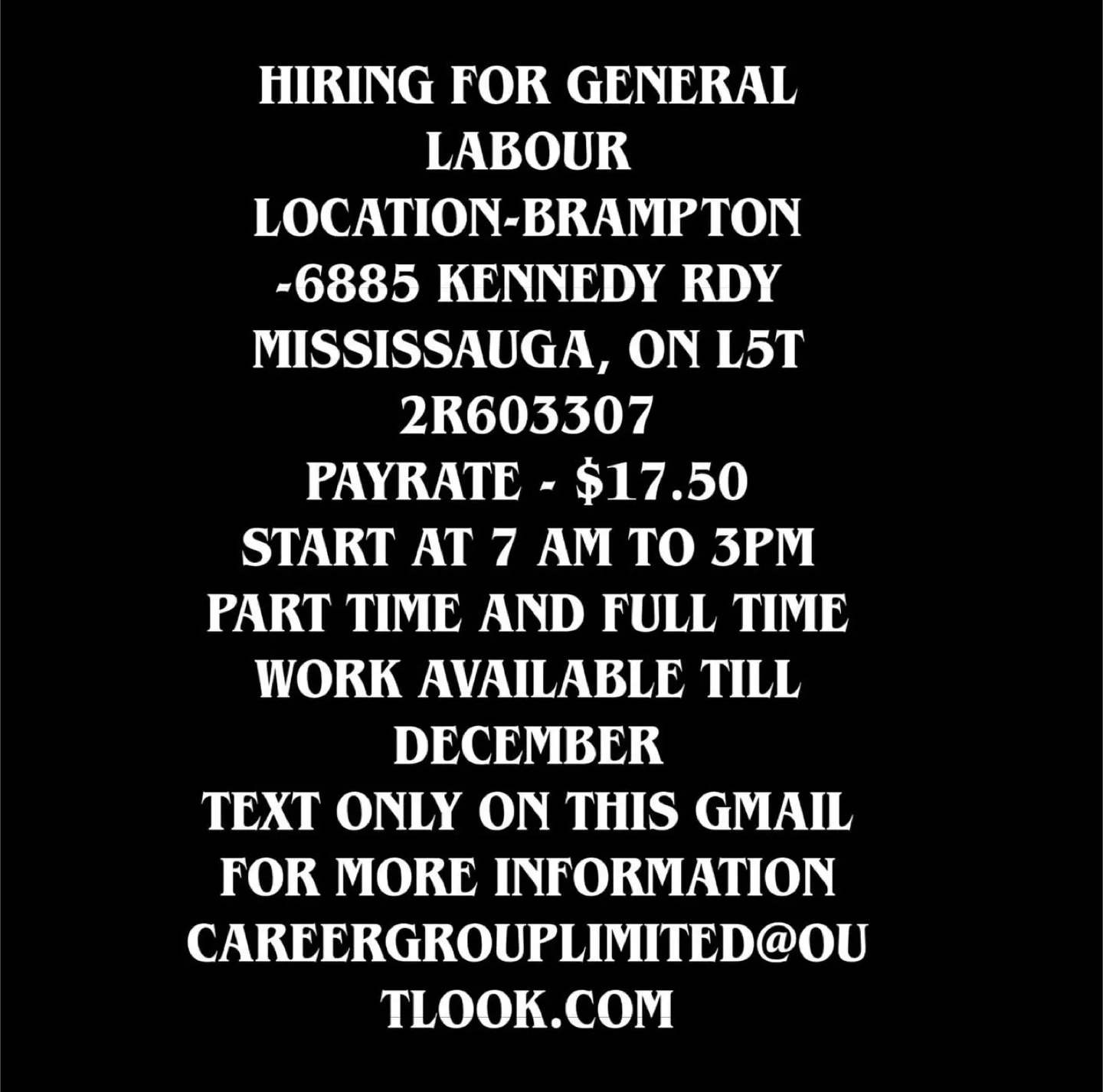 Job available