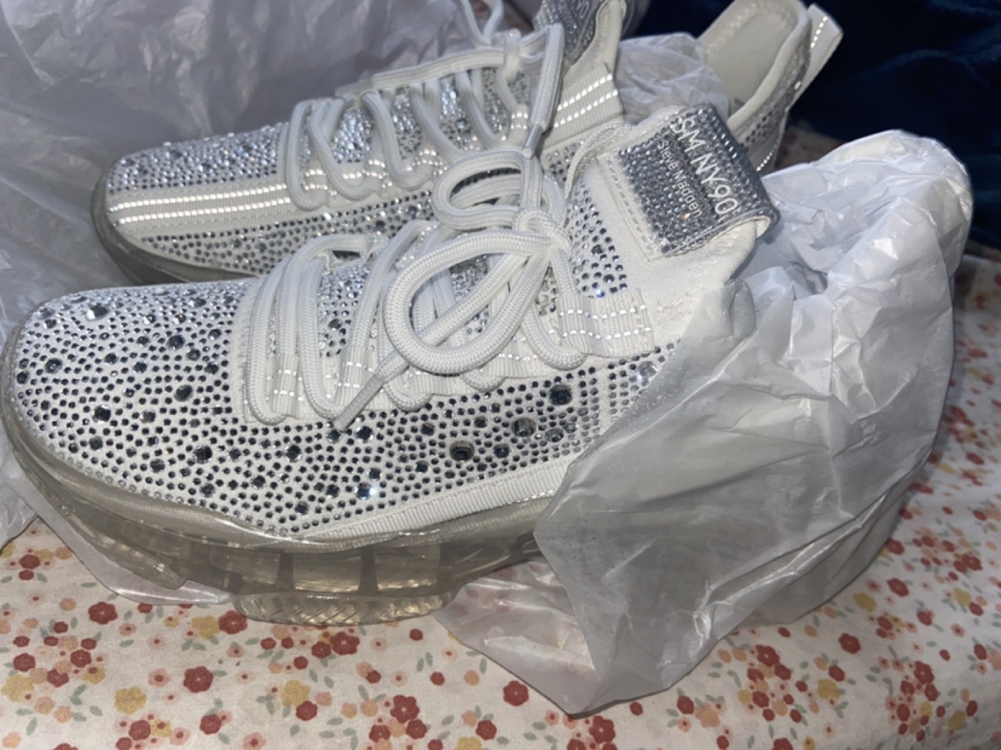 Steve Madden Crystal Embellished Sneakers - photo 2