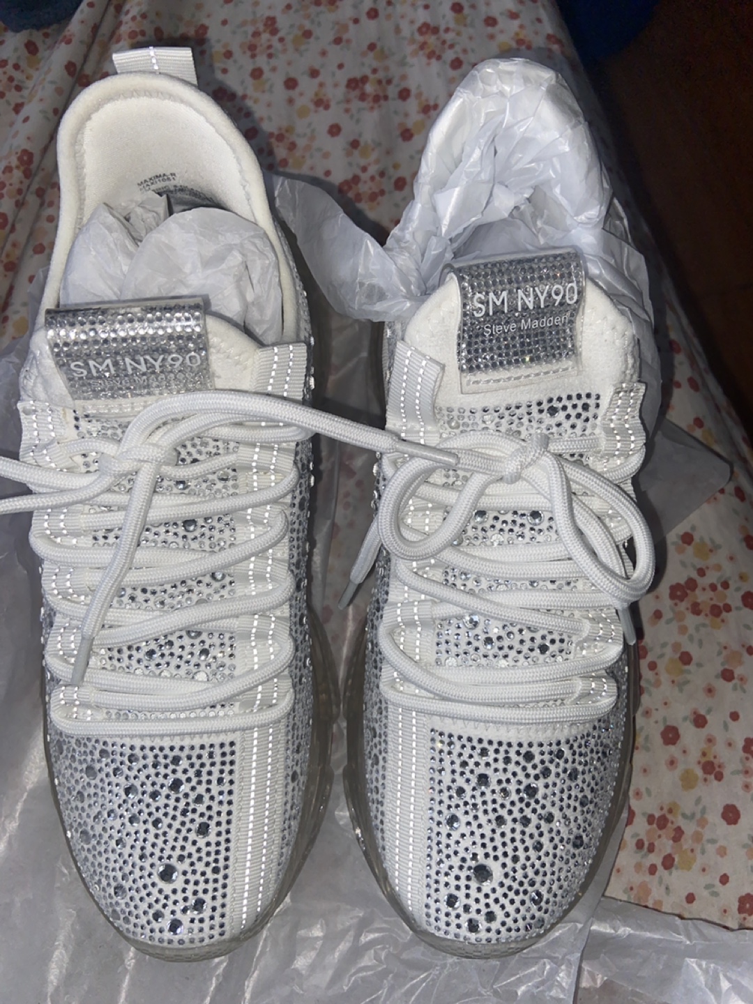 Steve Madden Crystal Embellished Sneakers