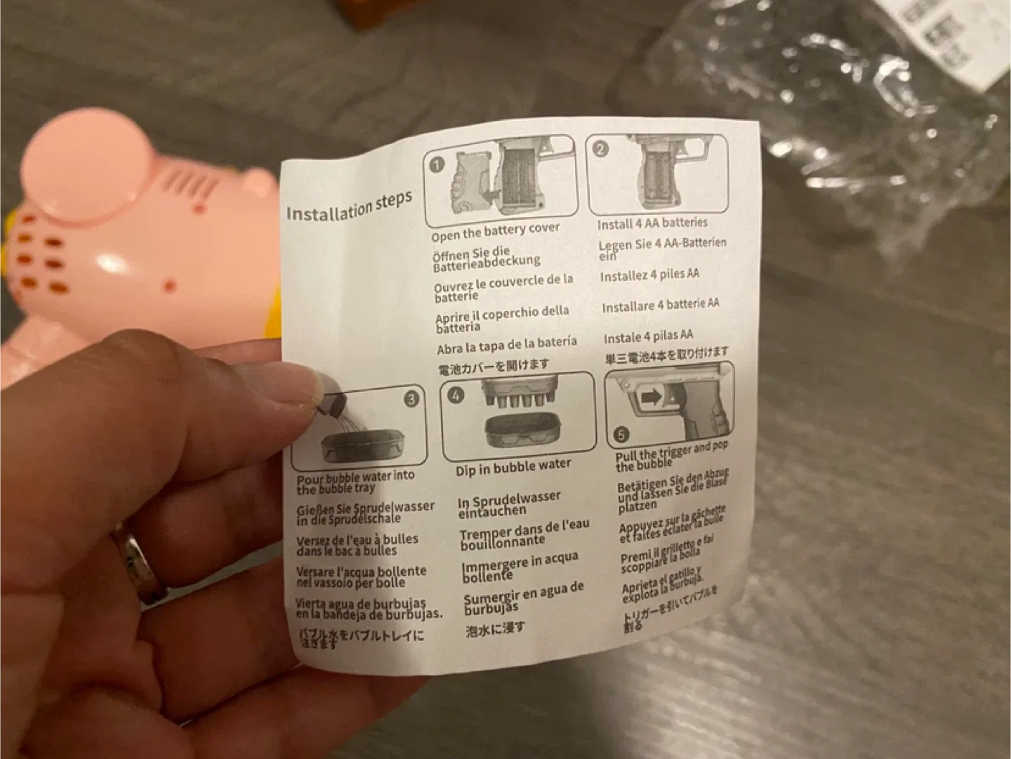 Pink & Yellow Bubble Gun image indicator(4)