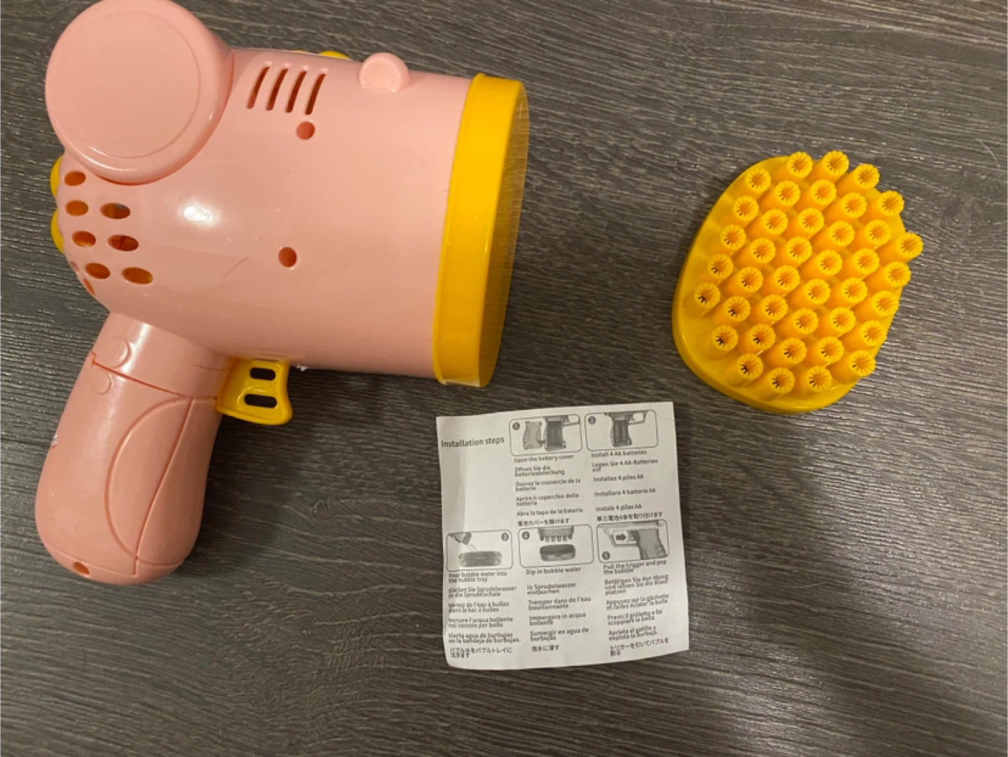 Pink & Yellow Bubble Gun - photo 3