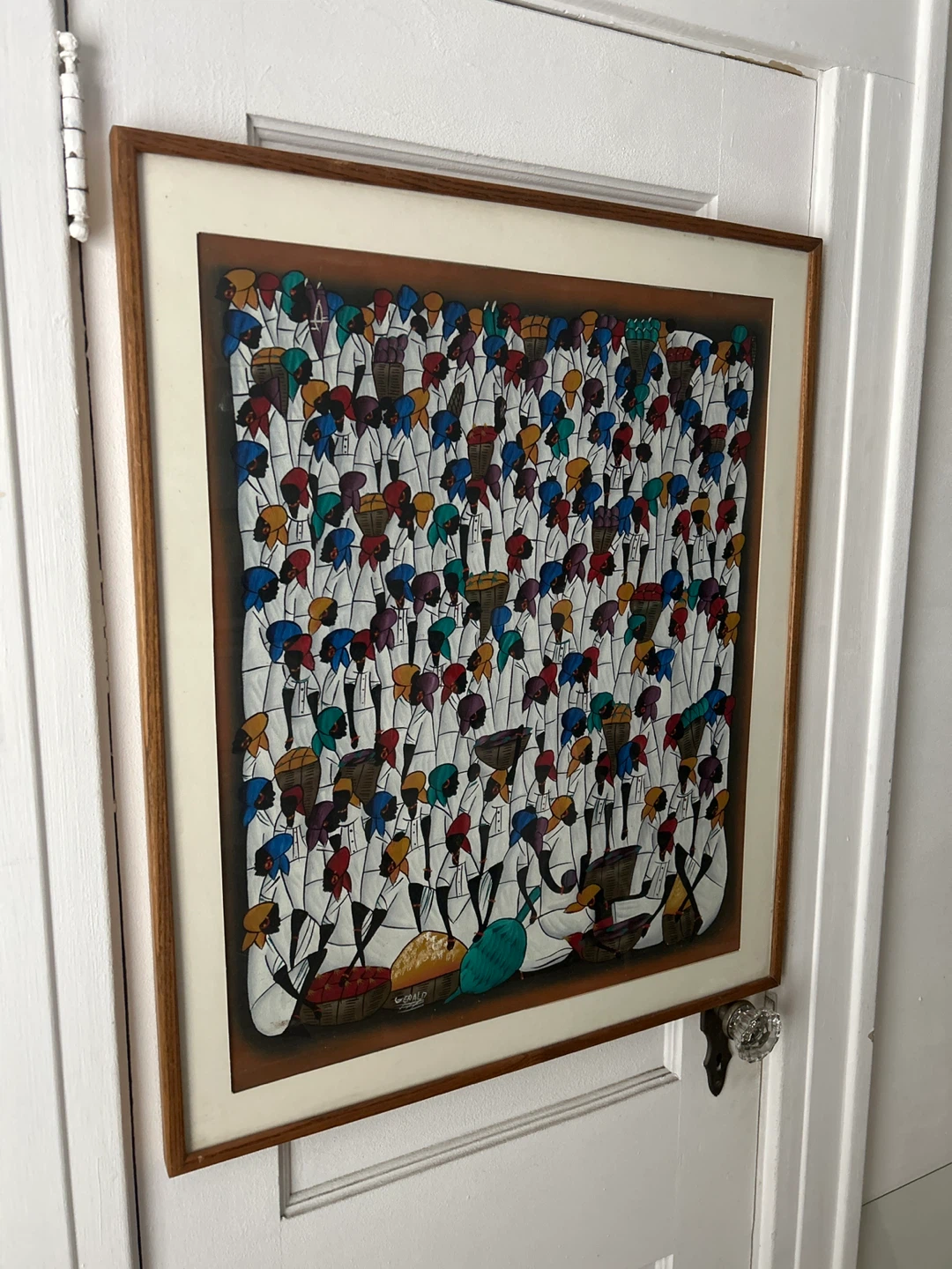 Women at the Market Painting - Signed : Gerald - photo 5