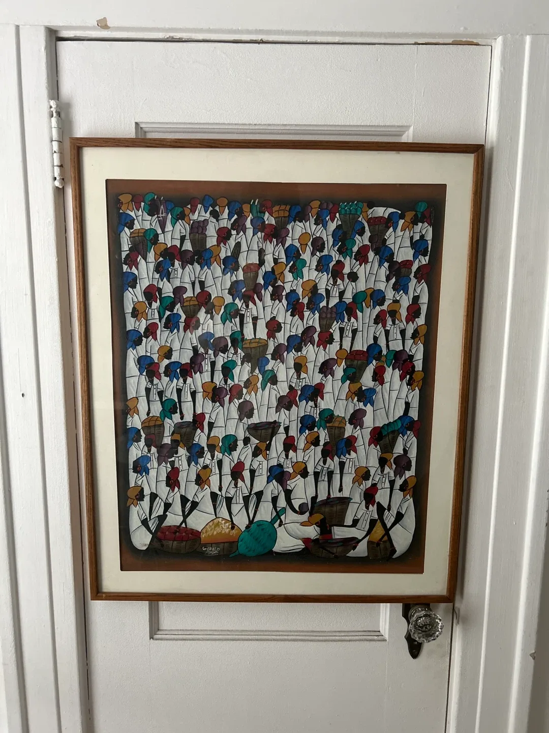 Women at the Market Painting - Signed : Gerald image indicator(6)