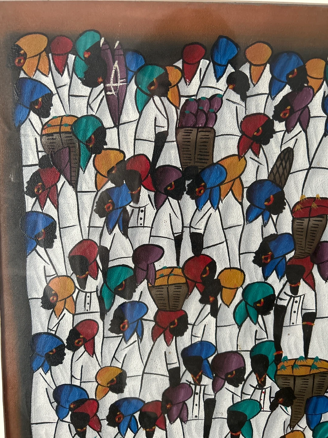 Women at the Market Painting - Signed : Gerald - photo 3