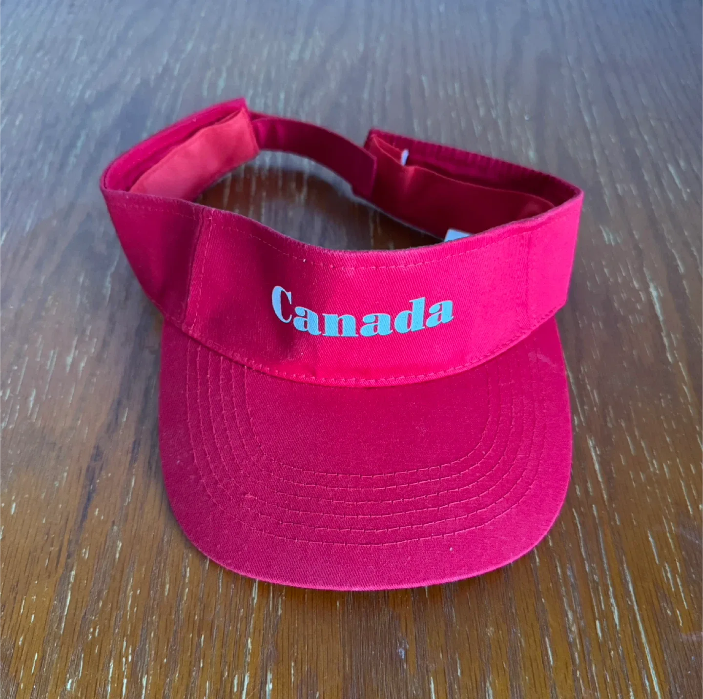 Red Canada Visor