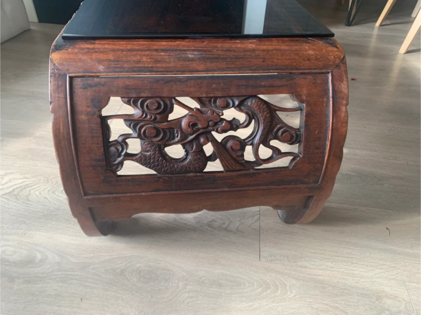 Hand carved opium Asian coffee table image indicator(3)