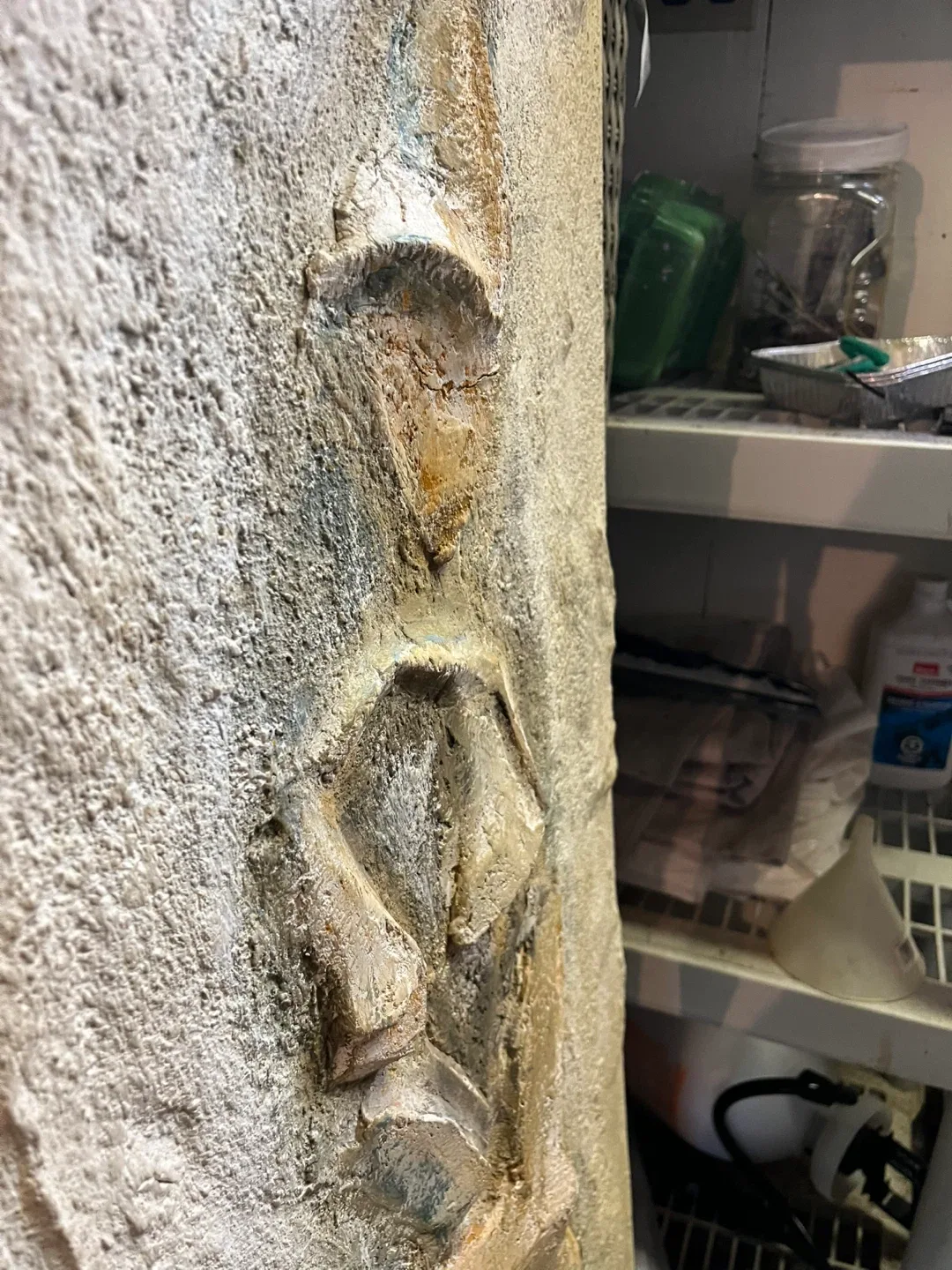 Hand Made Wall Art Sculpture. Relief of a Figure in Plaster image indicator(3)