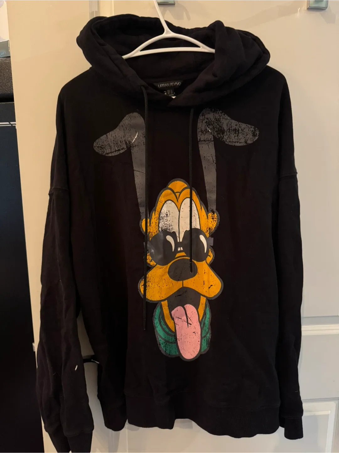 Urban Revivo Pluto Hoodie, Black XL