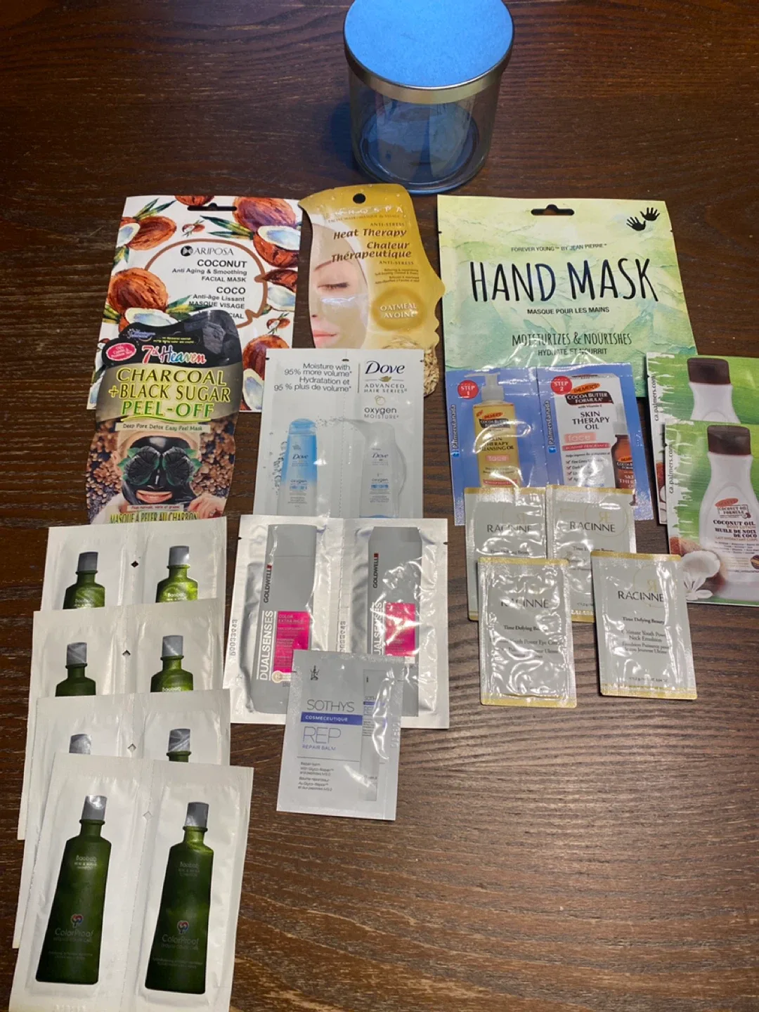 Variety of Face Masks & Hair Samples