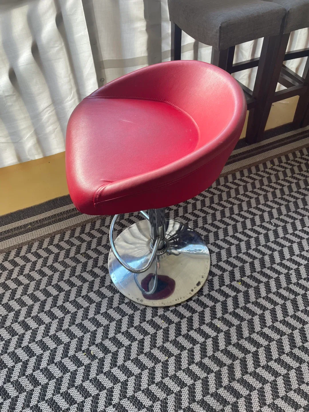 Red Swivel Bar Stool image indicator(2)