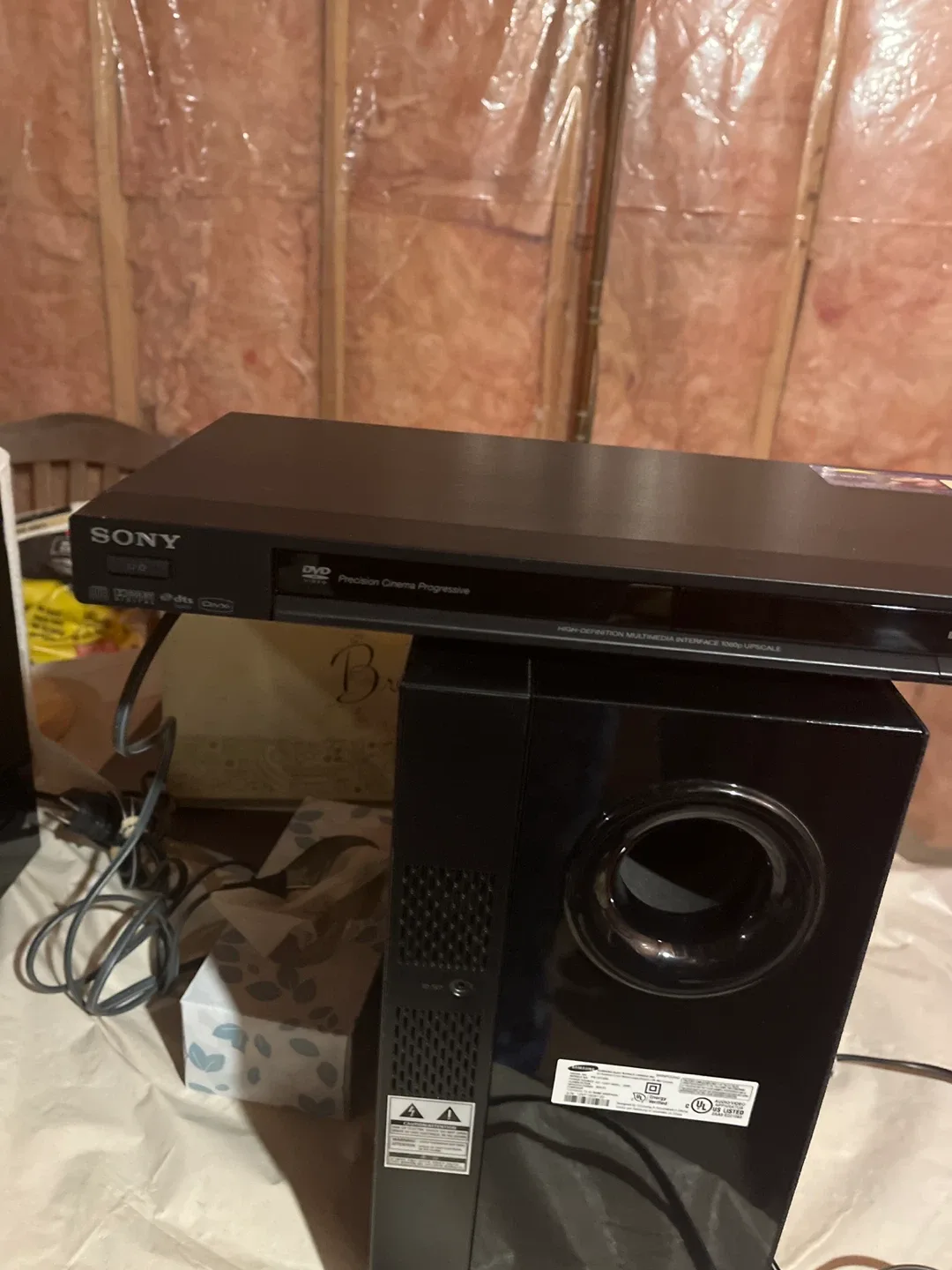 a SonyCD/DVD Player.  .