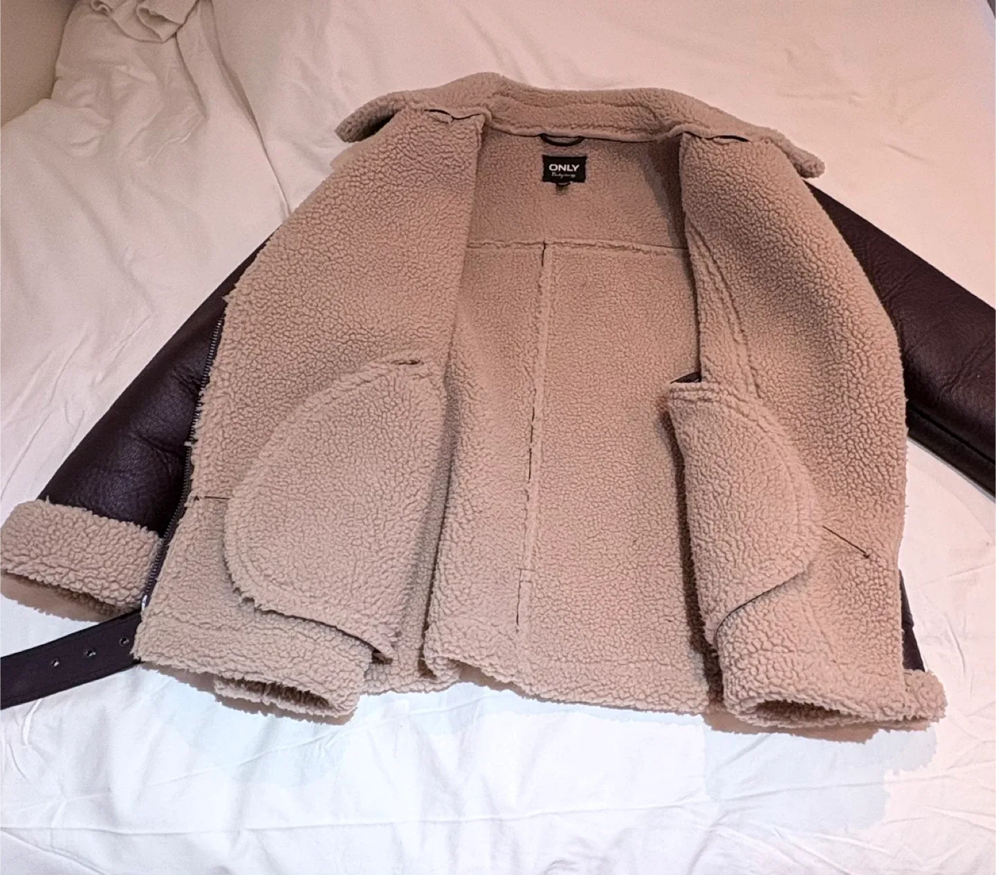 Faux Leather Aviator Jacket image indicator(5)