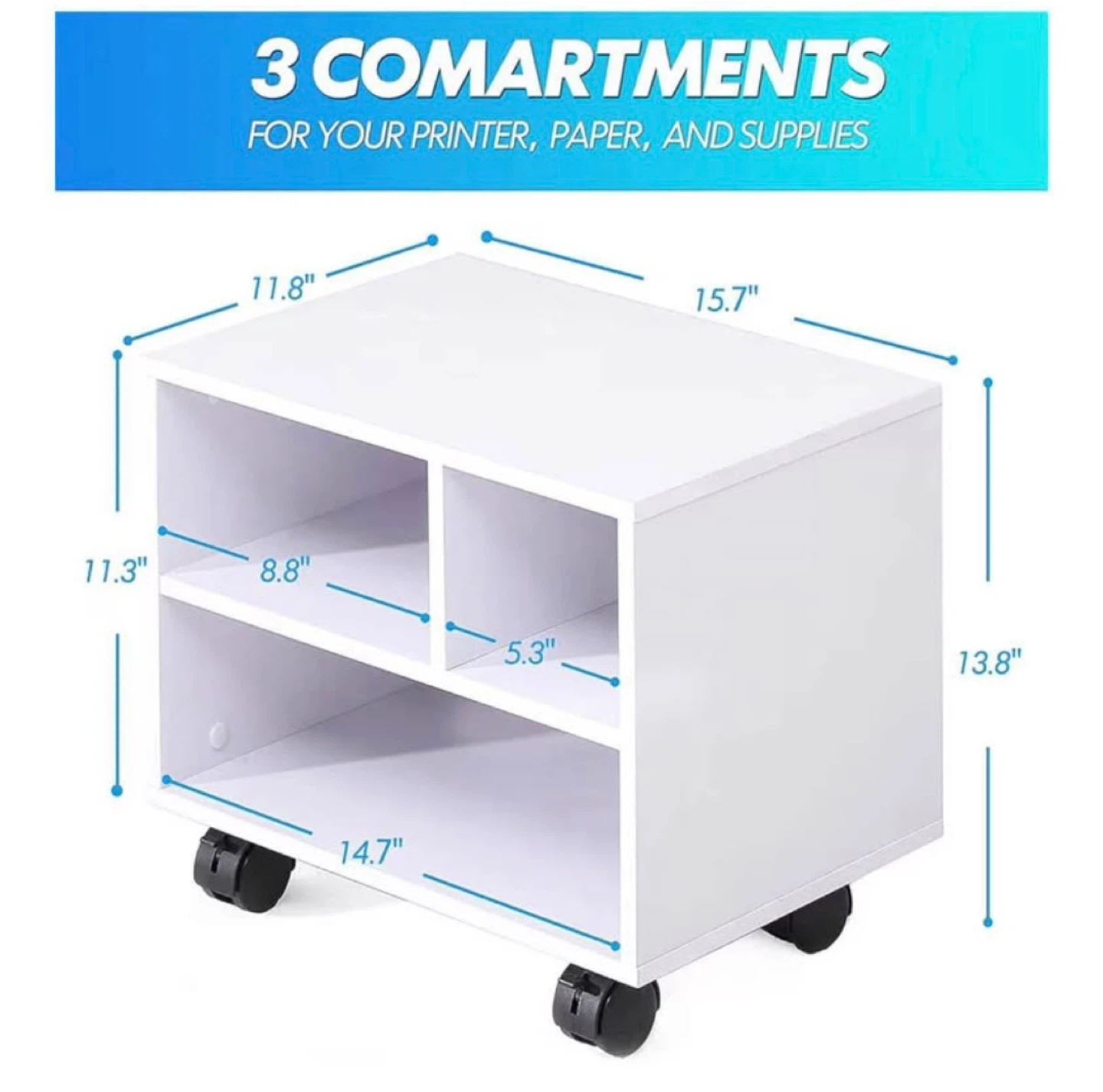 FITUEYES Printer Stand - White - photo 3