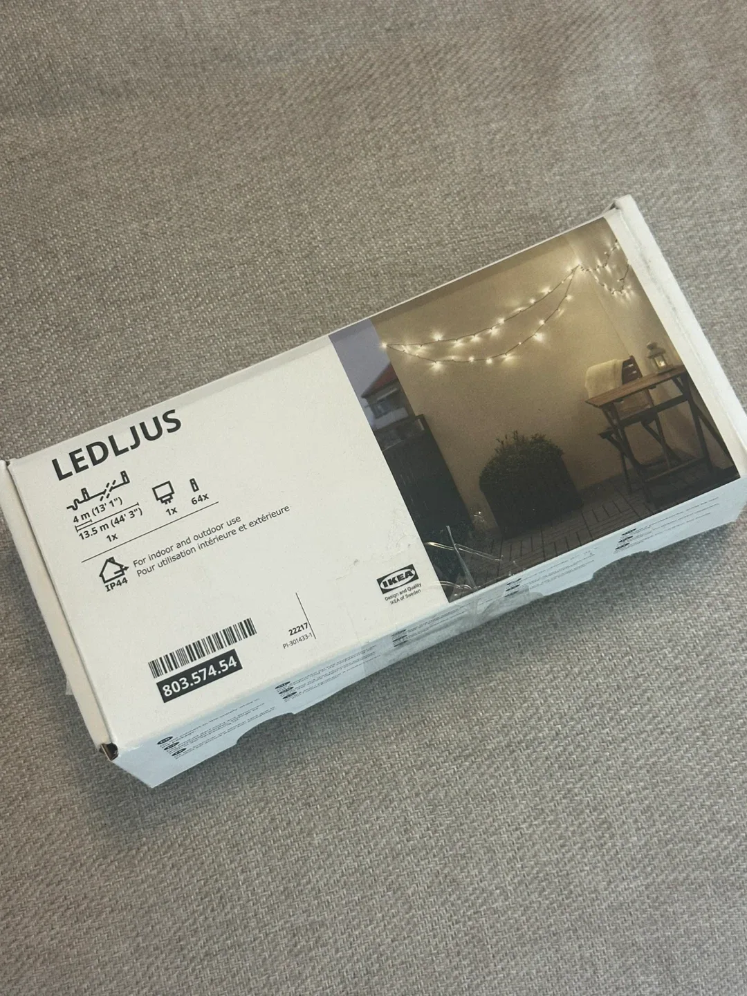 IKEA LEDLJUS String Lights - Outdoor Black image indicator(4)