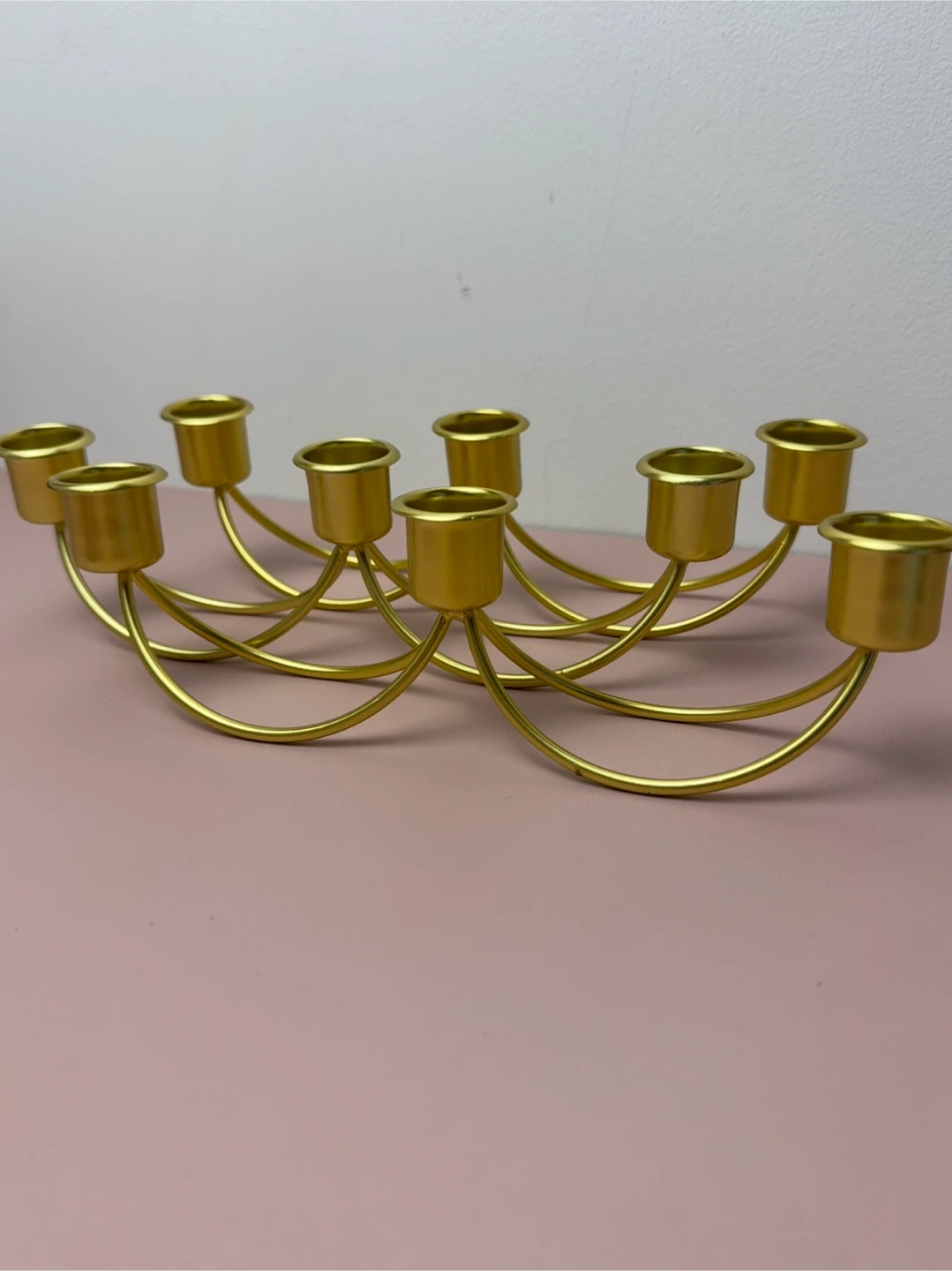 Gold Coloured Candle Holder