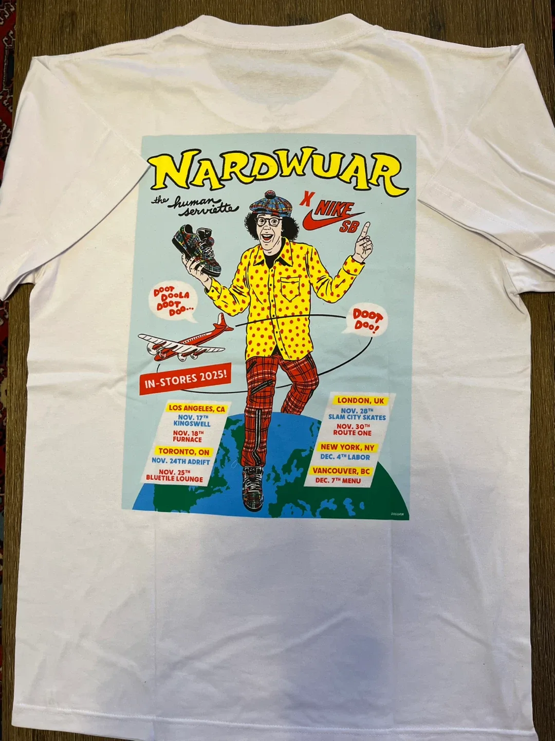 Nardwuar x Nike SB Limited Edition T-shirt, Size L image indicator(6)