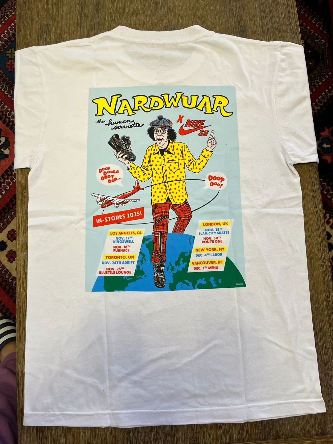 Nardwuar x Nike SB Limited Edition T-shirt, Size L image indicator(5)