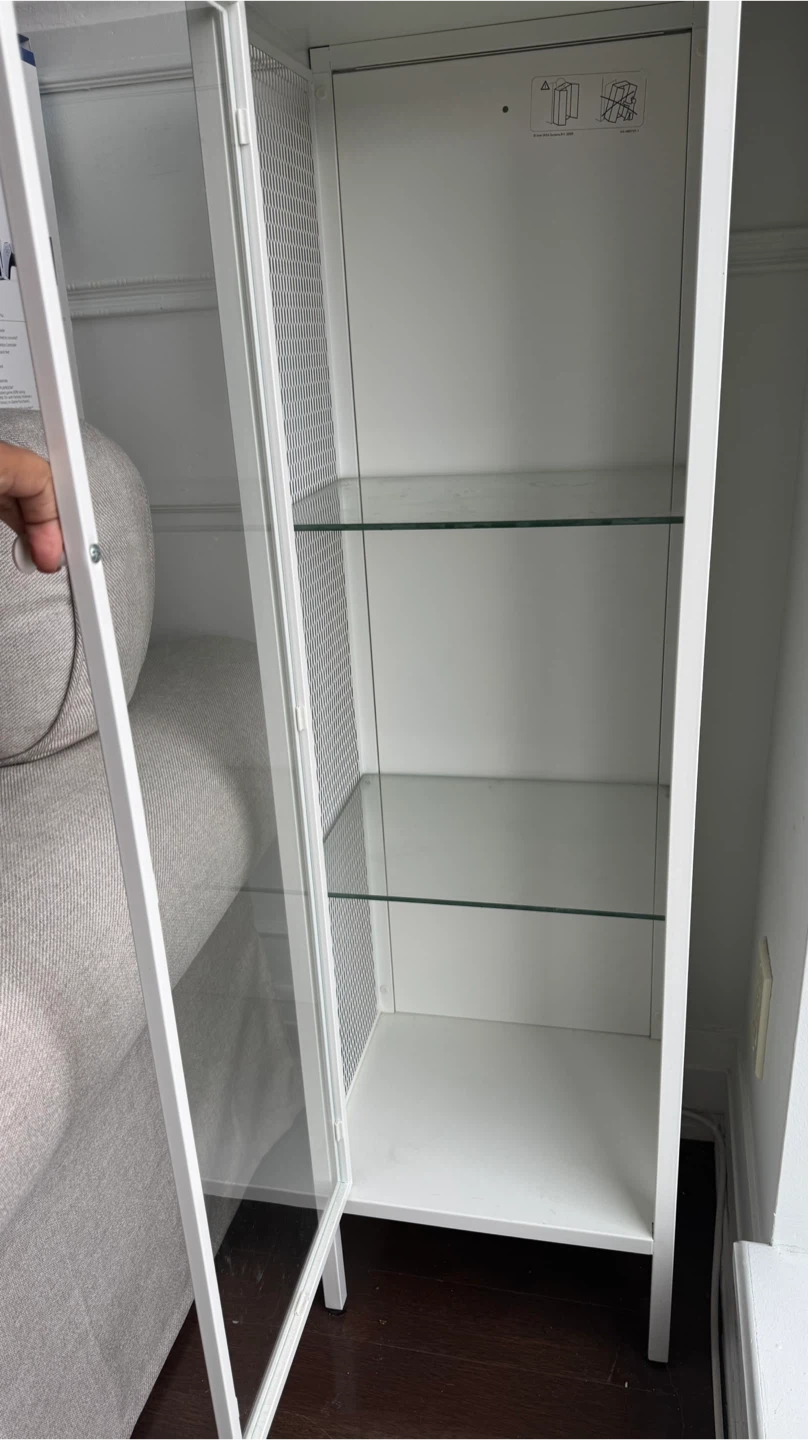 Ikea  BAGGEBO Glass-door cabinet, metal white - photo 2