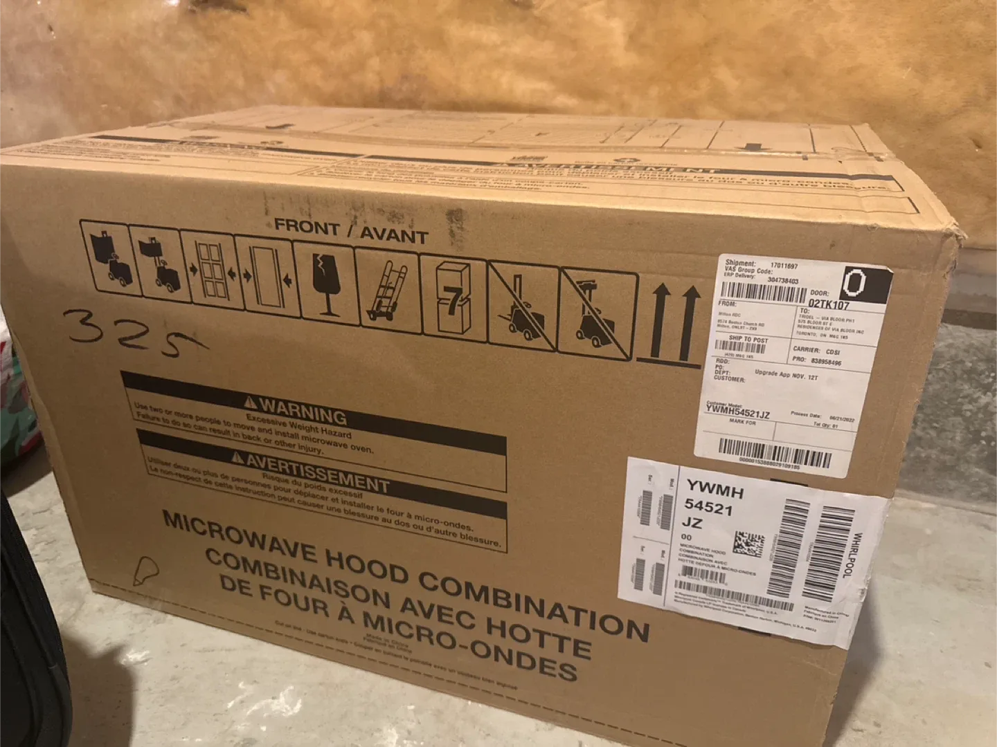 Whirlpool Microwave Hood Combination - New in Box!