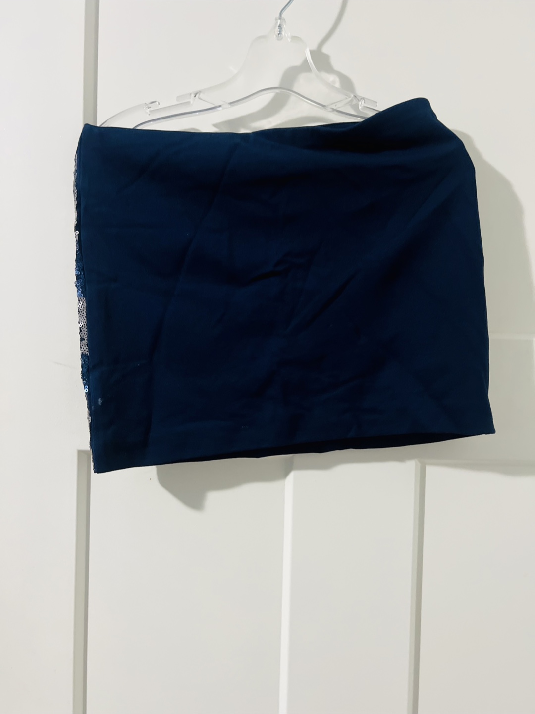Joe Fresh Navy Blue Sequin Skirt - photo 2