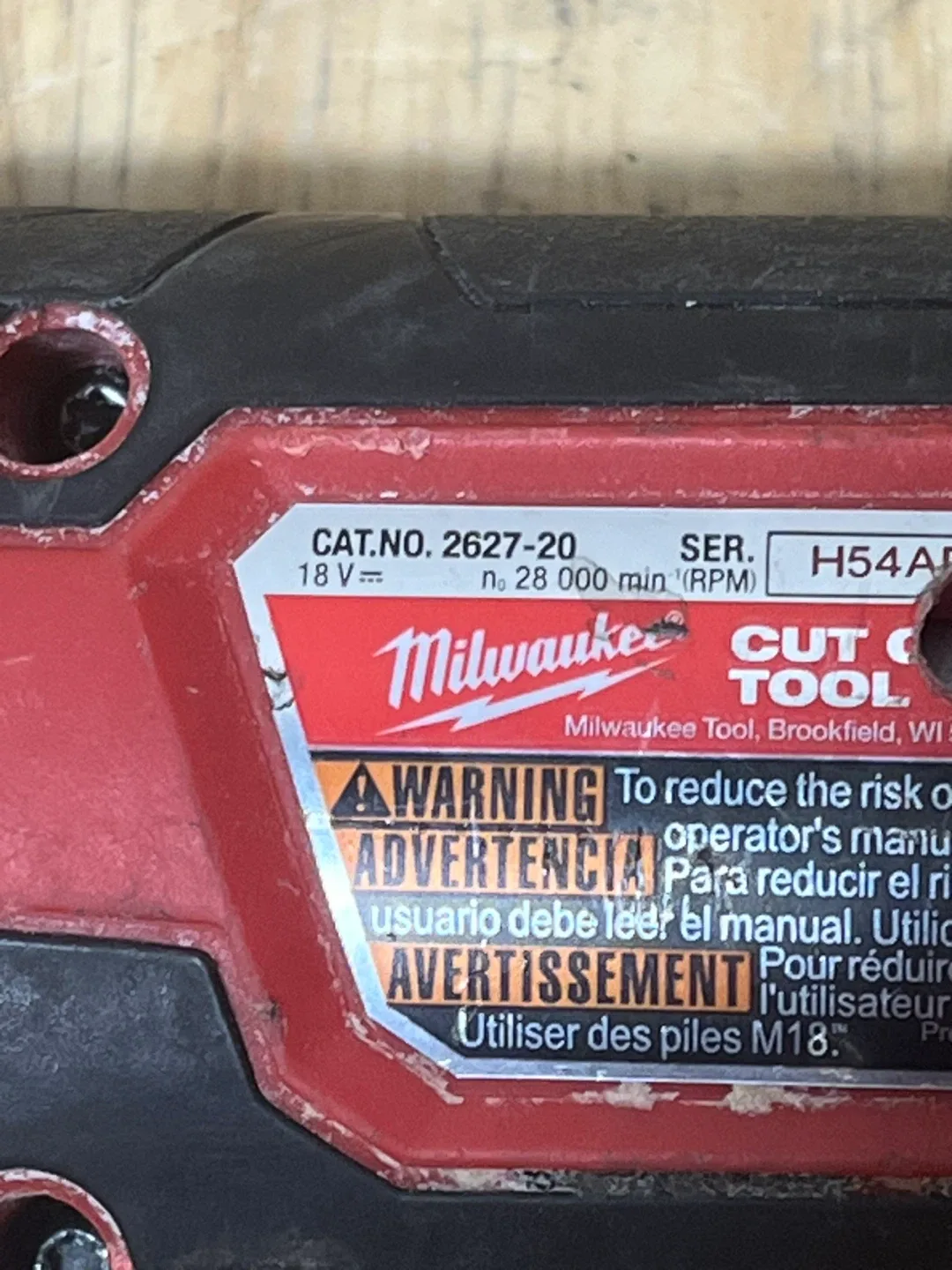 Milwaukee 2627-20 18V Cut-out Tool image indicator(3)