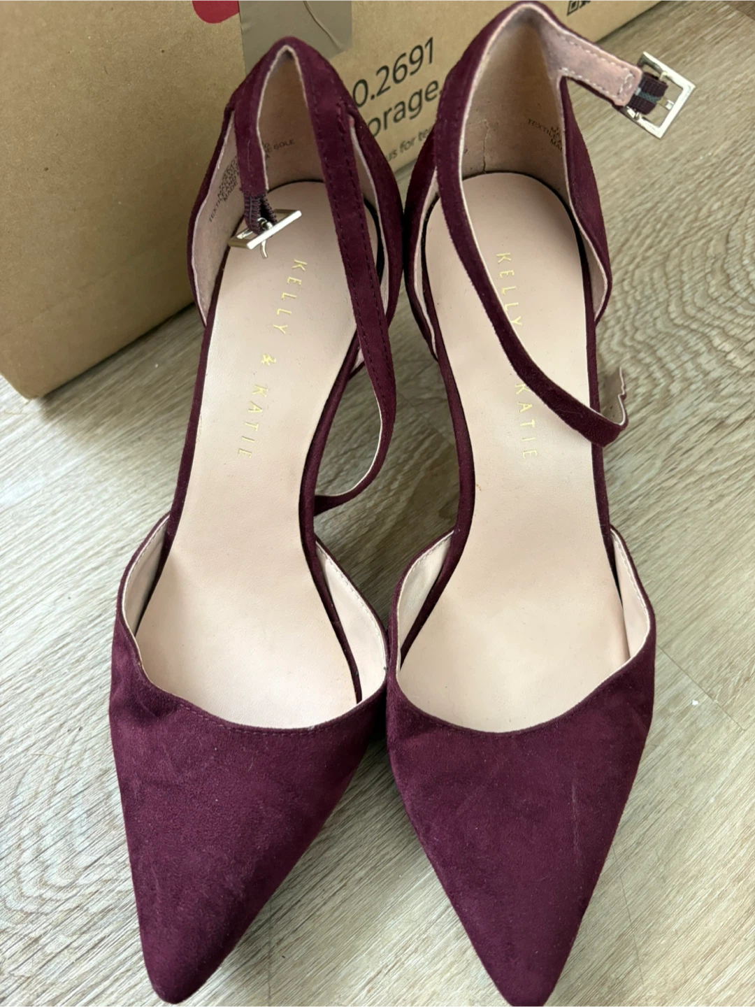 Purple Kelly and Katie heels 8