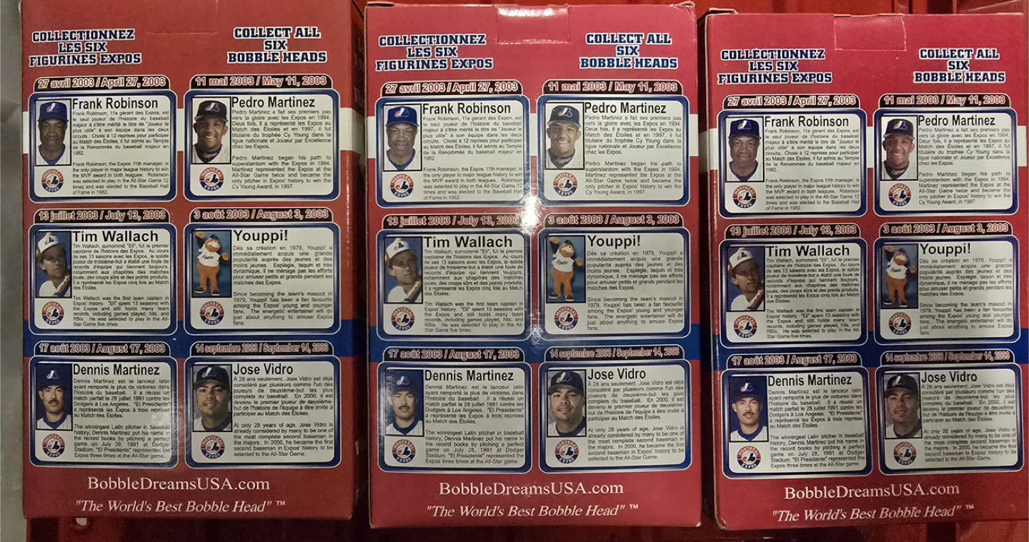 Montreal Expos Bobbleheads - photo 2