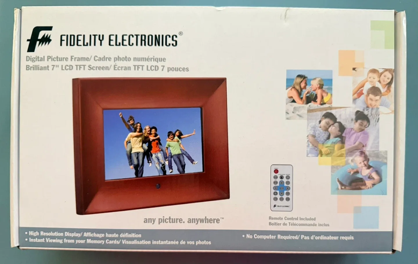 Fidelity Electronics 7" Digital Picture Frame - New