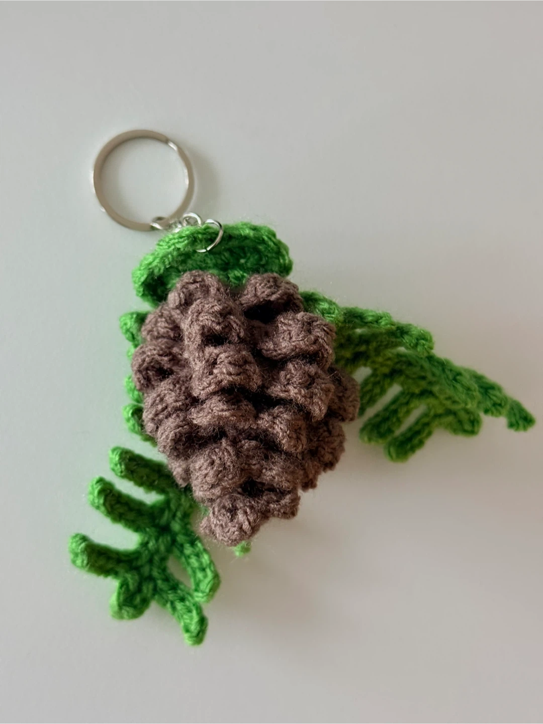 Crochet Pine Cone Christmas Ornament - photo 2