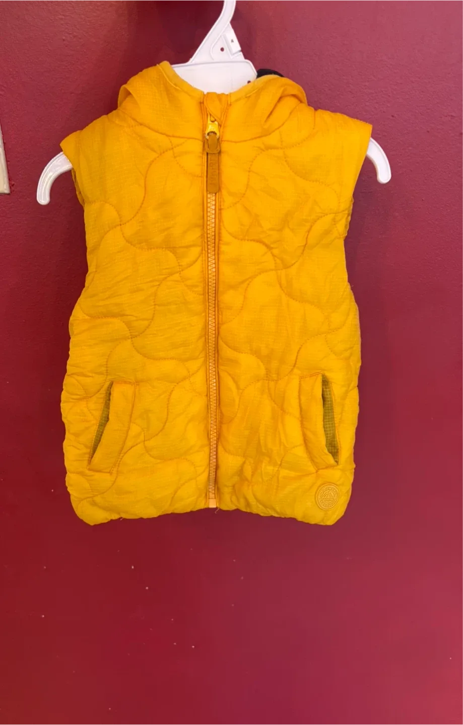 Yellow Puffer Vest
