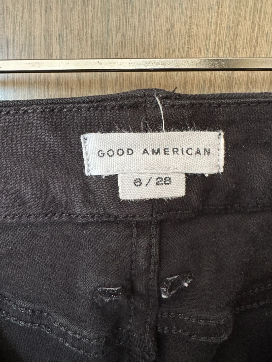 Good American Black Jeans Size 6/28 - photo 2
