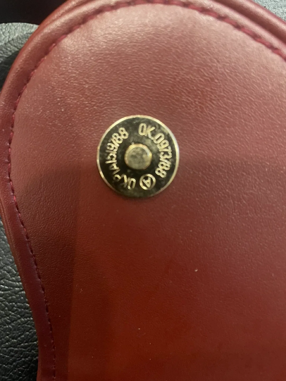 Christian Dior Saddle Bag - Burgundy Authentic with ID nr. image indicator(10)