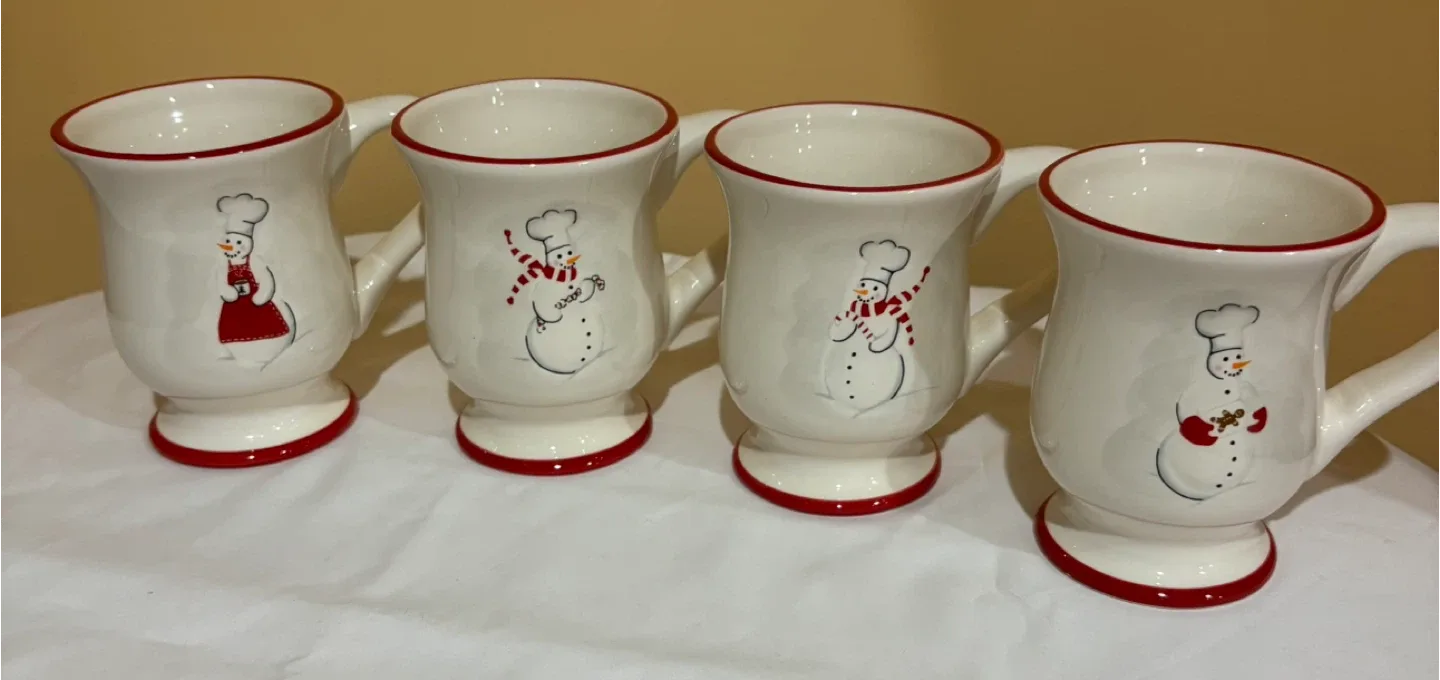 Christmas Snowman Mugs (Set of 4) image indicator(10)