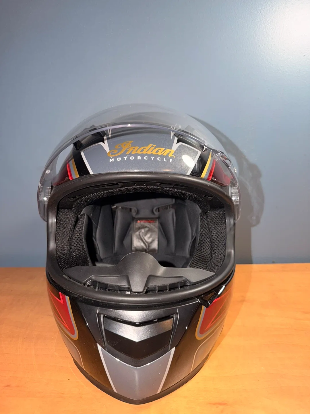 Indian Motorcycle Helmet - Red/Gray image indicator(5)