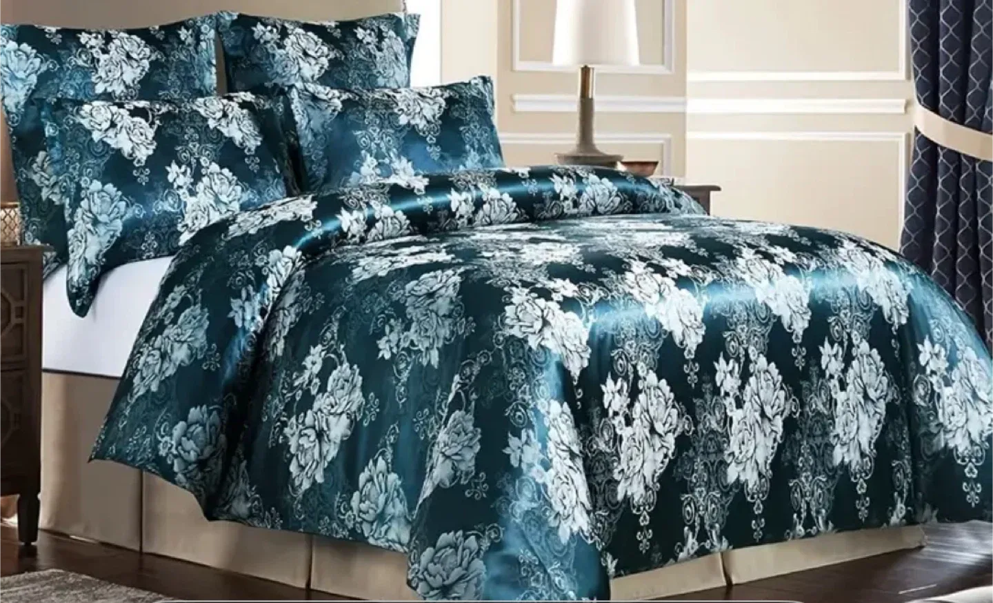 Queen size duvet cover set with 2 pillowcases image indicator(3)