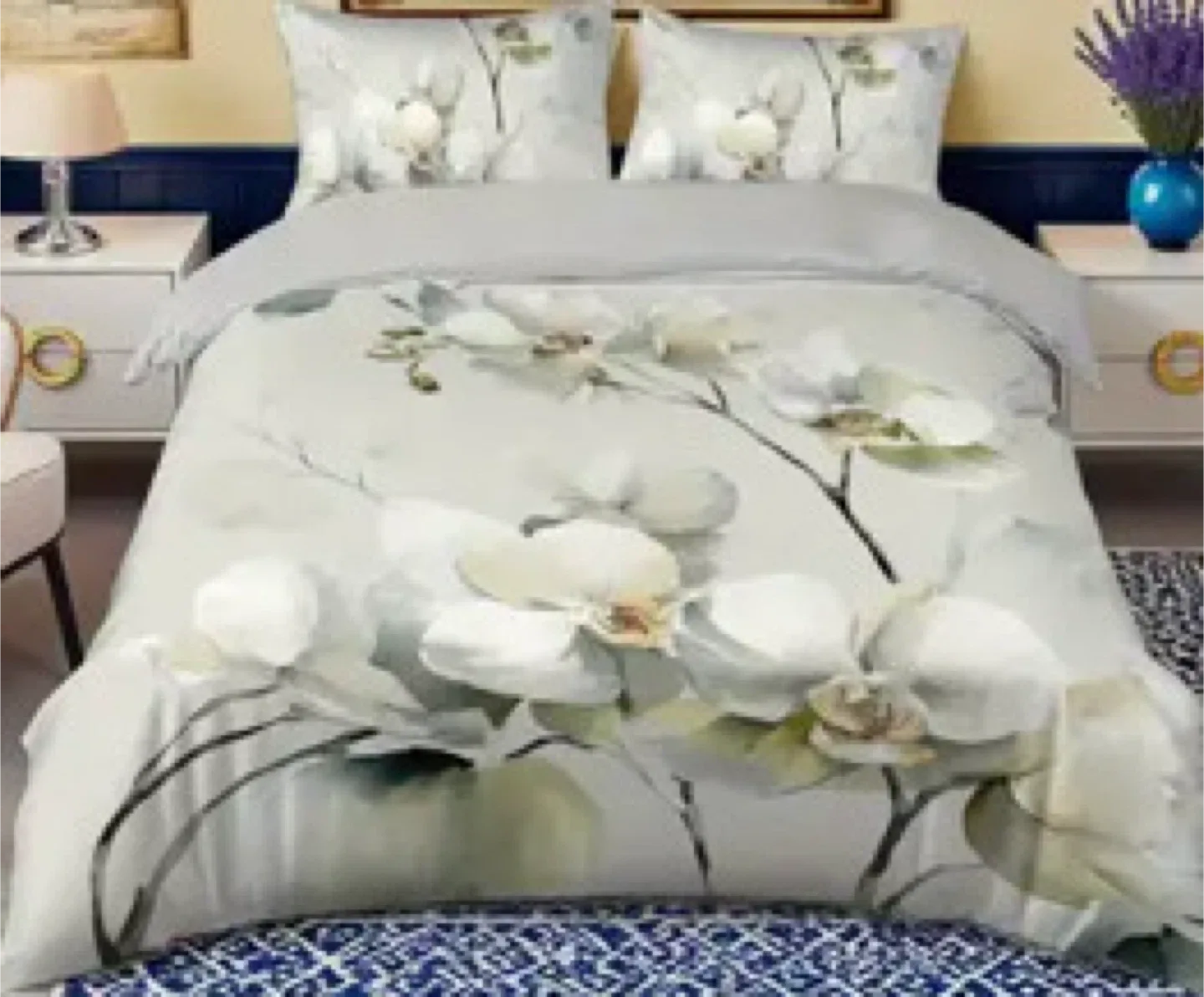 Queen size duvet cover set with 2 pillowcases image indicator(6)