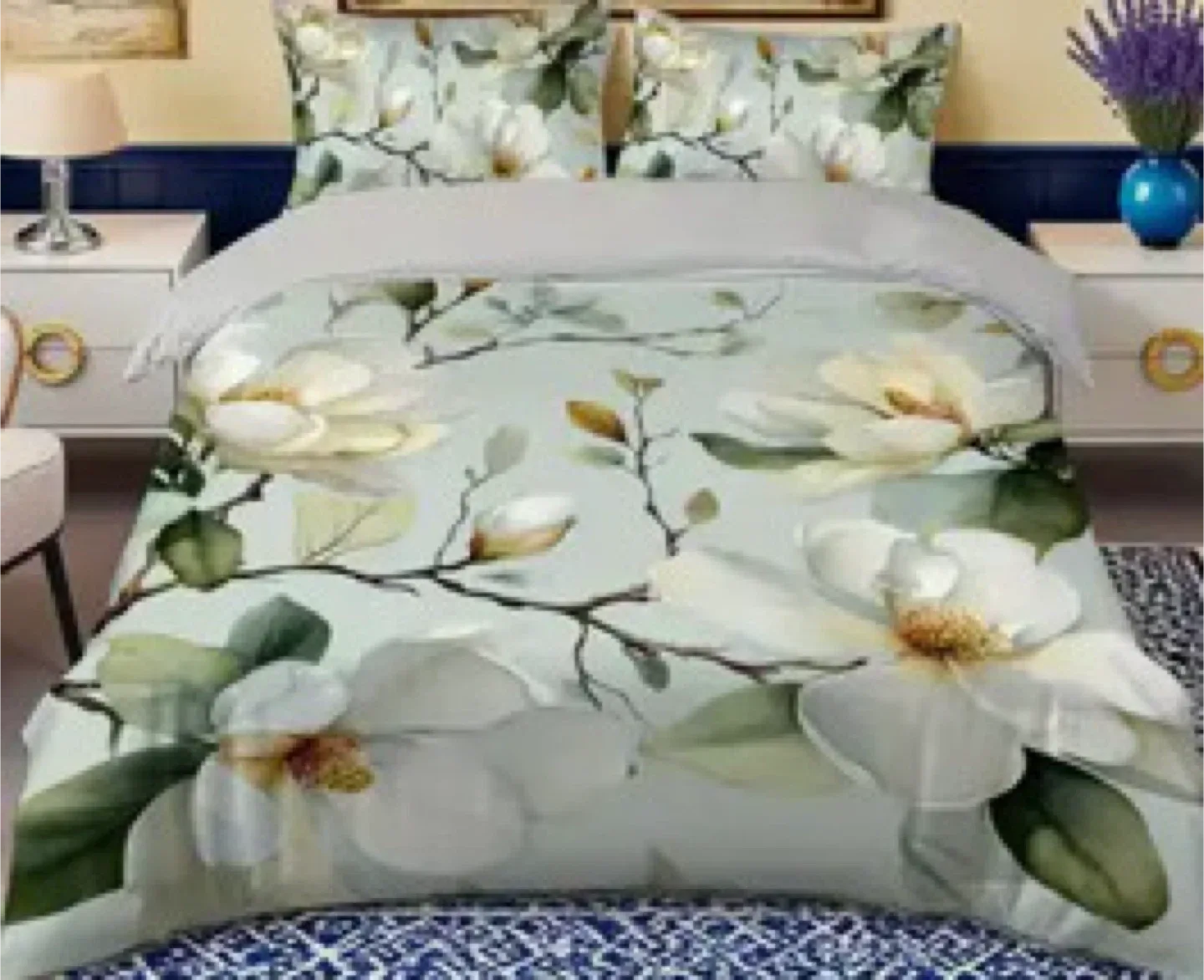 Queen size duvet cover set with 2 pillowcases image indicator(7)