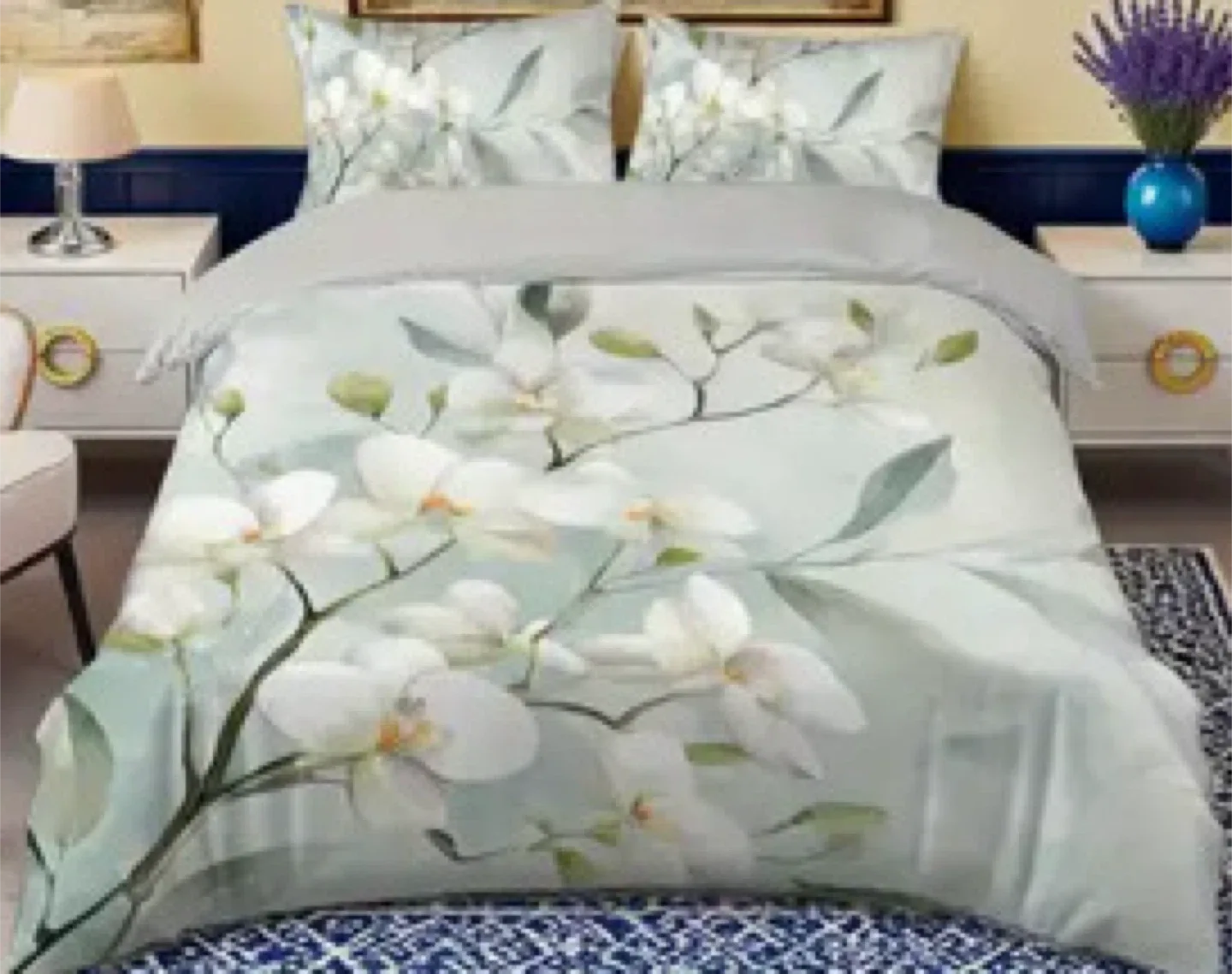 Queen size duvet cover set with 2 pillowcases image indicator(8)