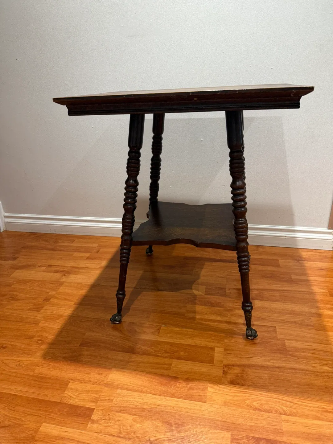 Antique side Table with Claw Feet