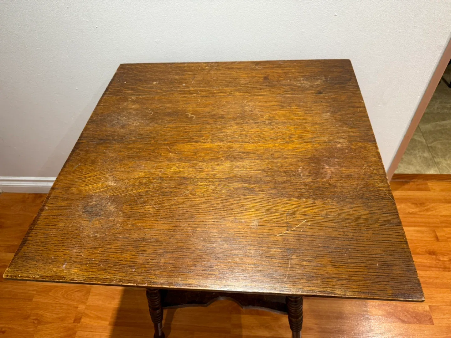 Antique side Table with Claw Feet image indicator(10)