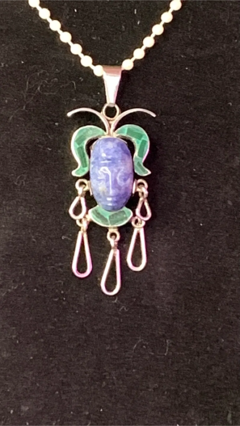 Vintage.925 Warrior Pendant (signed)