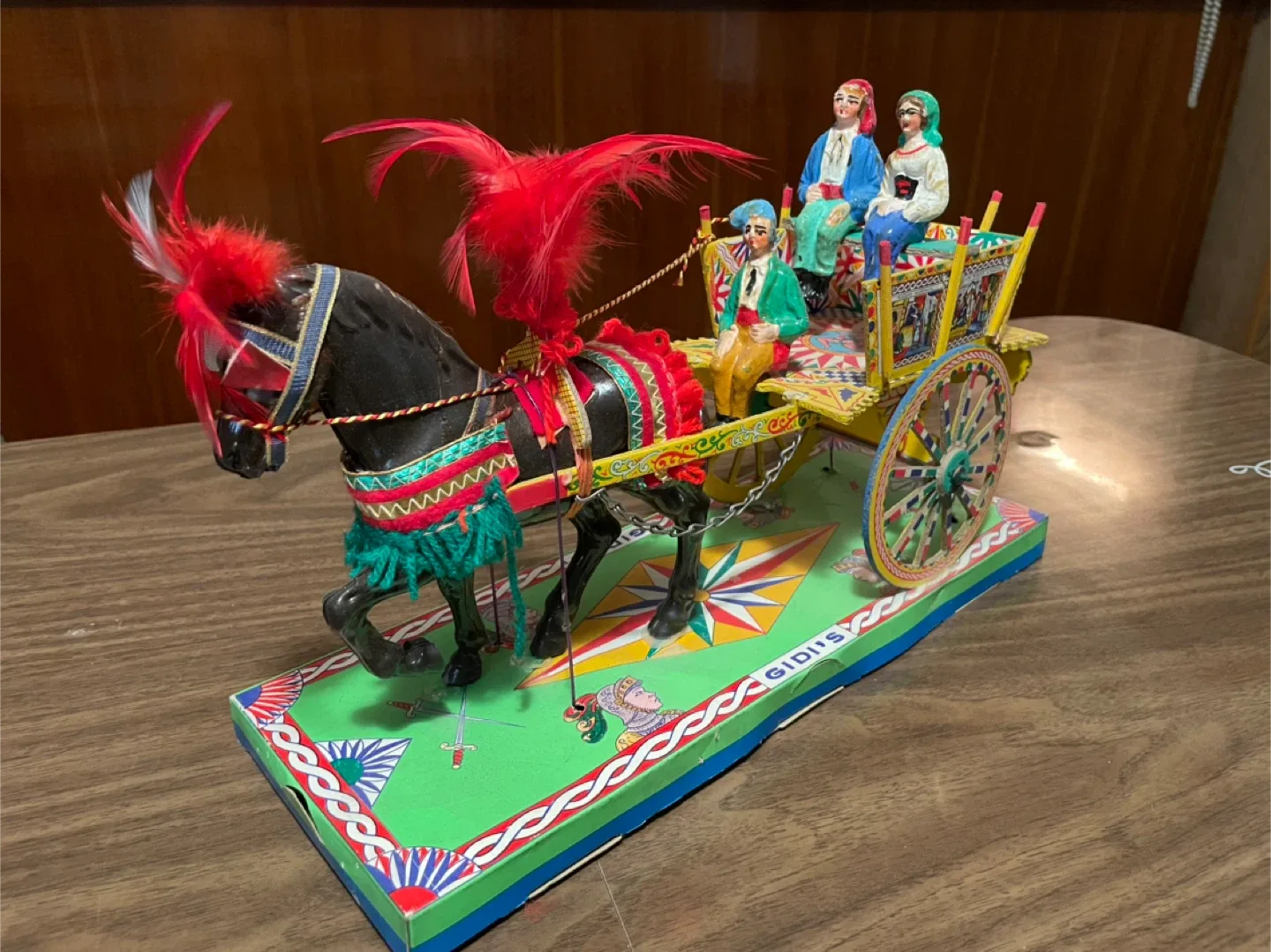 Vintage Gidi's Sicilian Cart Figurine