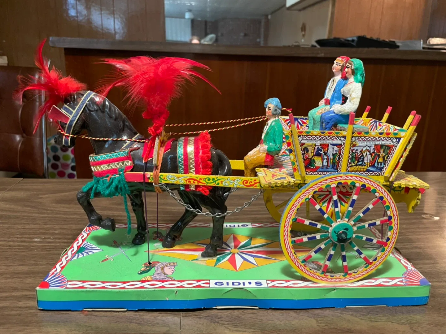 Vintage Gidi's Sicilian Cart Figurine image indicator(2)