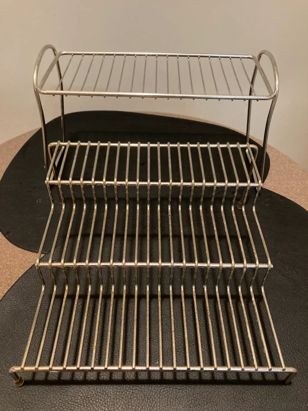 Silver Metal Kitchen Rack