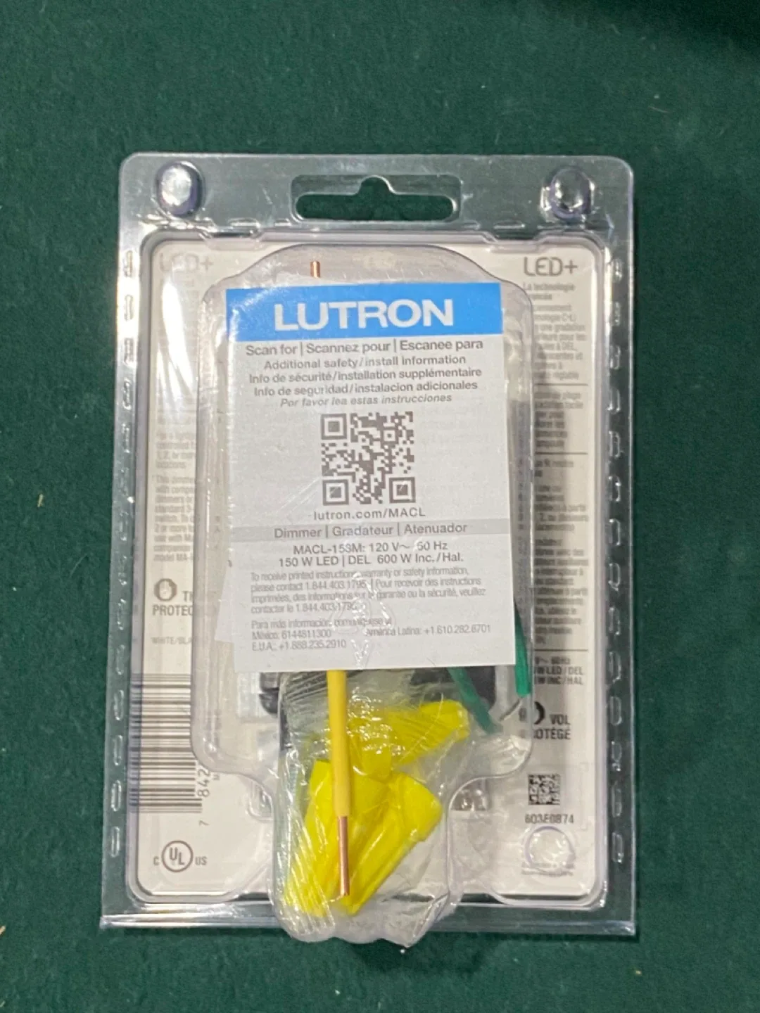 New Lutron Maestro LED+ Dimmer MACL-153MH image indicator(2)