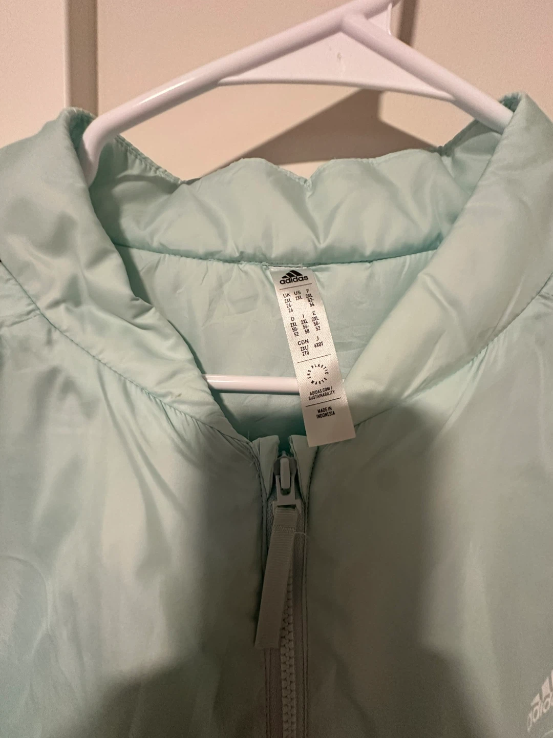 Adidas x Peloton Jacket - Light Blue - Size M