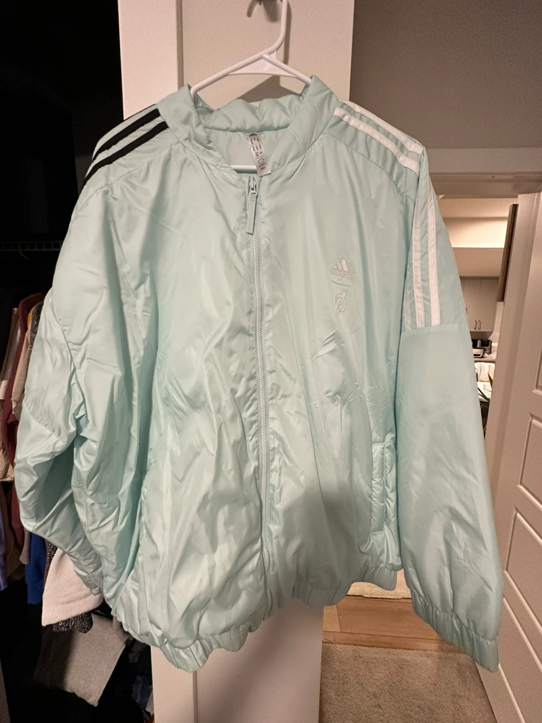 Adidas x Peloton Jacket - Light Blue - Size M - photo 2